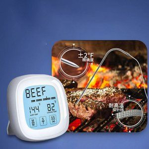 Smart Food Thermometer Touch Kitchen Food Grill Oven Meat Thermometer